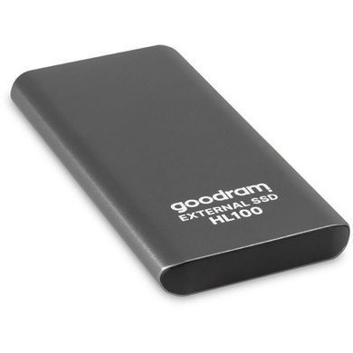 Зовнішній мобільний накопичувач SSD 256GB Goodram HL100 (SSDPR-HL100-256) (USB3.1/USB Type-C), чорний