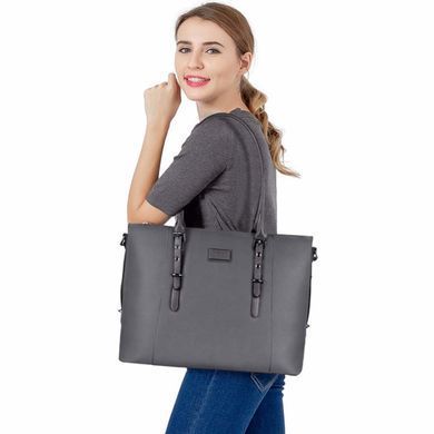 Сумка Mosiso X001VTW2SD, PU Leather, сірий, 15.6&rdquo;