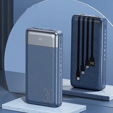 Зовнішній акумулятор REMAX Hunergy 22,5W PD+QC 30000 mAh (RPP-199), синій