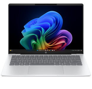 Ноутбук HP OmniBook 5 NGAI 14-he0099nr (BB6F0UA) (FRB Grade A), Windows 11 Home, Qualcomm Snapdragon X Plus X1P-42-100 (3.2-3.4ГГц), 16 ГБ, Qualcomm Adreno, SSD 1 ТБ, 14&rdquo; (1920x1200) 2K OLED, У наявності
