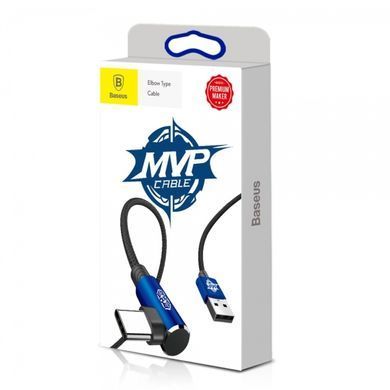 Кабель Baseus MVP Elbow Lightning 1.5A 2M (CALMVP-A03), синій