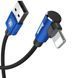 Кабель Baseus MVP Elbow Lightning 1.5A 2M (CALMVP-A03), синій - 5