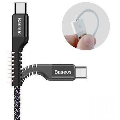 Кабель Baseus Confidant Anti-break Type-C 2A 1.5M (CATZJ-B01), чорний