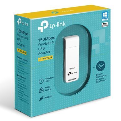 Мережевий адаптер Wi-Fi 802.11n TP-Link TL-WN727N бездротовий (USB)