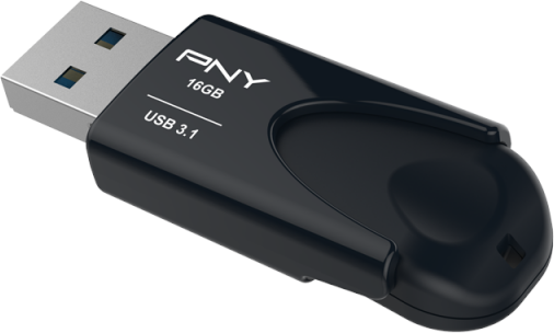 Флешка 512GB PNY Attach&eacute; 4 (FD512ATT431KK-EF) (USB 3.1), чорний