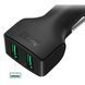 Автомобільний адаптeр AUKEY (2400mAh+2400mAh) 2xUSB для iPhone/iPod/iPad, чорний - 5