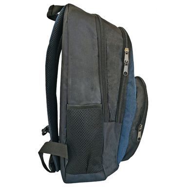 Рюкзак LNT BN115G-DB, поліестер, чорний + синя вставка, до 15.6&rdquo;