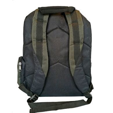Рюкзак LNT BN115G-GR, поліестер, чорний + зелена вставка, до 15.6&rdquo;
