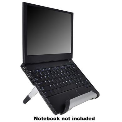 Підставка під ноутбук A-NETBOOK-COOLPAD-ALUM-PB, зйомний вентилятор 80мм, алюміній, до 14&rdquo; (USB)