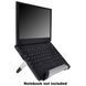 Підставка під ноутбук A-NETBOOK-COOLPAD-ALUM-PB, зйомний вентилятор 80мм, алюміній, до 14&rdquo; (USB) - 3