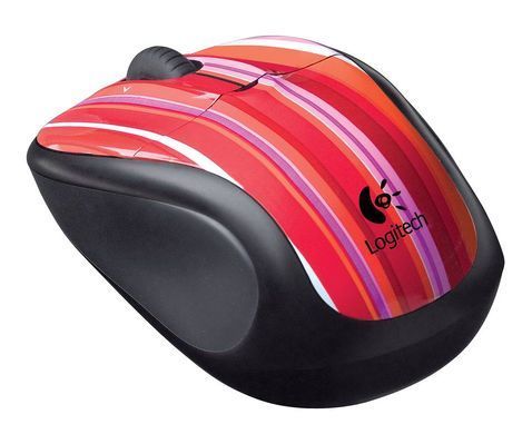 Миша 3 кноп. Logitech V220 Cordless Optical Scroll (Candy Stripe) бездротова (USB)