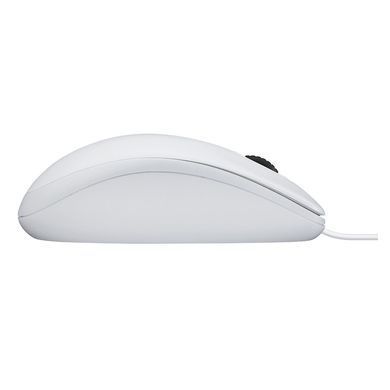 Миша 3 кноп. Logitech B100 (910-003360) (USB), білий