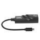 Адаптер USB Type-C - Gigabit Ethernet RJ45, чорний - 3