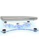 Підставка під ноутбук A-YL-738 Blue LED Fans (Clear) 3 вентилятора 60мм - 2