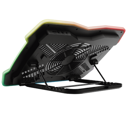 Підставка для ноутбука Trust GXT 1126 Aura, до 17&rdquo;, RGB, чорний
