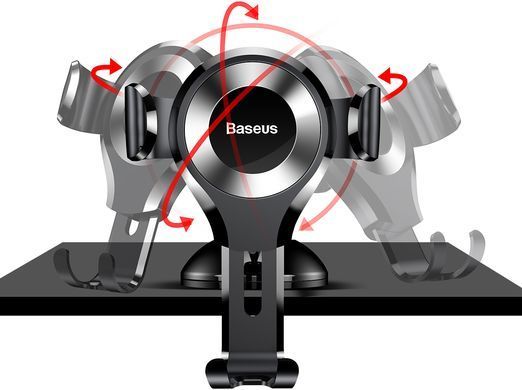 Тримач автомобільний Baseus Osculum Type Gravity Car Mount (SUYL-XP01), чорний